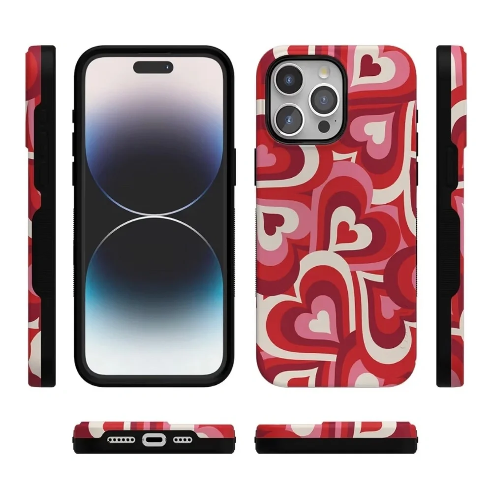 Casely iPhone Case‎ Love Song Remix Ombre Hearts Case – Iphone 15 Pro Max